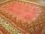 Art Nouveau Lovely Pink Color With Florid Design in a Art Nouveau Style Antique Donegal Rug For Sale - Image 3 of 6