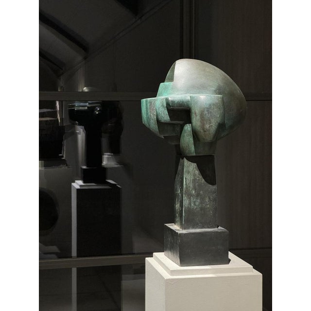 Abstract Bronze Statue by Maurice Perrenoud For Sale - Image 6 of 7