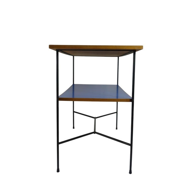 Mid-Century Modern Italian Blue Formica Table by Giulio Zappa, 1950 For Sale - Image 4 of 12