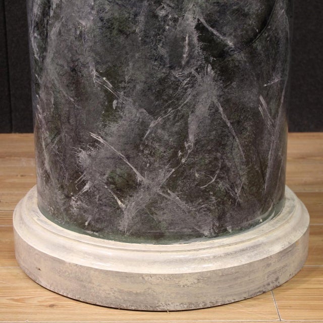 Italian Lacquered and Painted Column, 1980s For Sale - Image 10 of 13