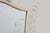 French White Lacquered Metal Mirror with Looped Wire Frame and Fan Crest, 1950s For Sale - Image 10 of 13