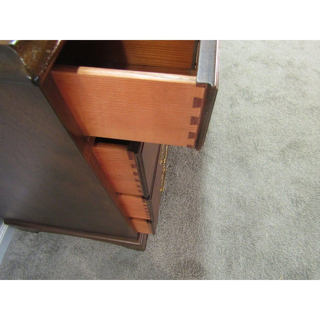 Brown Kittinger Charterhouse Solid Mahogany Dresser For Sale - Image 8 of 10