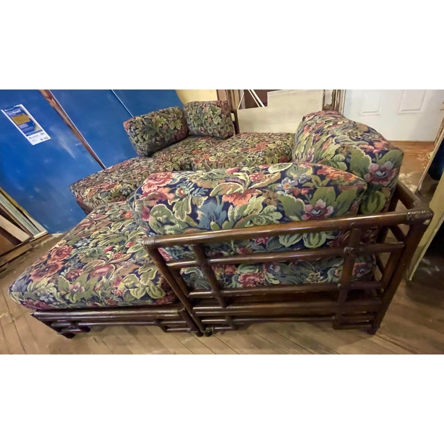 Mid 20th Century Ficks Reed Bamboo Rattan Modular Sectional Corner Chairs Chaise Couch Set For Sale - Image 10 of 12