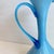 Glass Italian Art Glass Pitcher Sky Blue Cased Glass Turquoise Vessel Attributed to Empoli Italy For Sale - Image 7 of 9