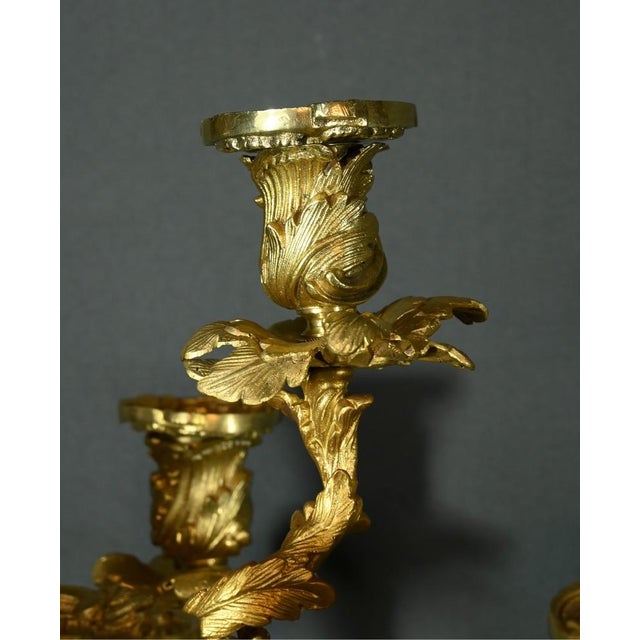 Napoleon III Bronze Candleholders, Set of 2 For Sale - Image 11 of 18