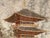 Framed Japanese Embroidery Textile Panel Pagoda Scenery For Sale - Image 10 of 12