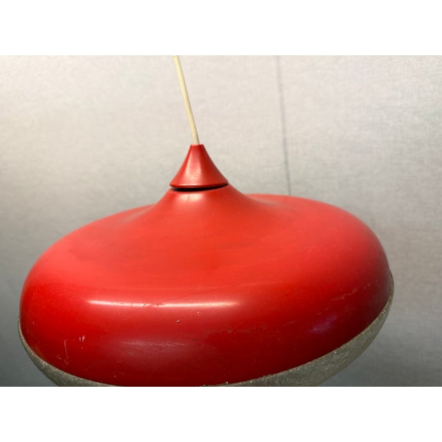 Red Siform UFO Pendant from Siemens, 1960s For Sale - Image 10 of 18