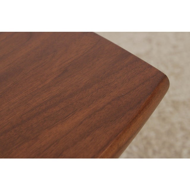 Brown Mid Century Modern Walnut Table or Stool For Sale - Image 8 of 12