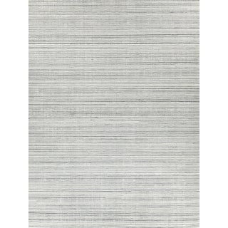Exquisite Rugs Rossini Handmade Nylon & PET Yarn Silver Rug-10'X14' For Sale