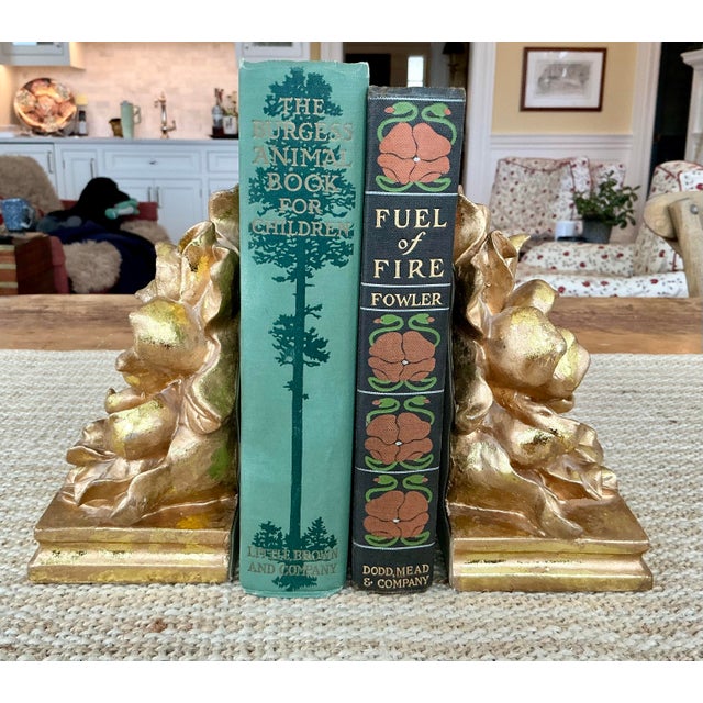 Pair of 1980s Floral Form Bookends For Sale - Image 9 of 12