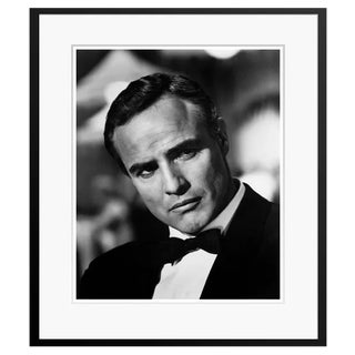 Serious Brando, 1962 / 2022, Black and White Archival Pigment Print For Sale