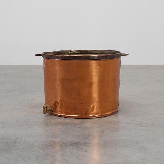 Large Copper Brew Kettle, France, 1820s For Sale - Image 11 of 11