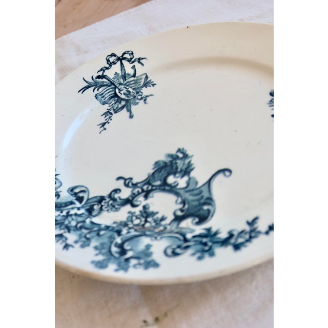 Antique Ironstone Dinner Plate from Boch Frères Keramis, 1890s For Sale - Image 5 of 9