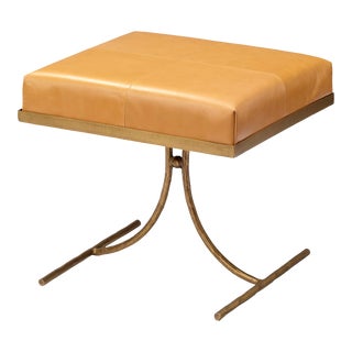 Kai Stool in Antique Brass For Sale