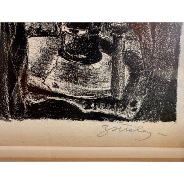 Printmaking Materials 1940s "Victoria" Lithograph by Zsissly(b.1897-1983) For Sale - Image 7 of 10