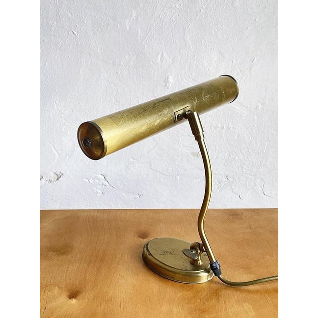 Mid-Century Modern Pfäffle Brass Table Lamp, Germany, 1960s For Sale - Image 4 of 10
