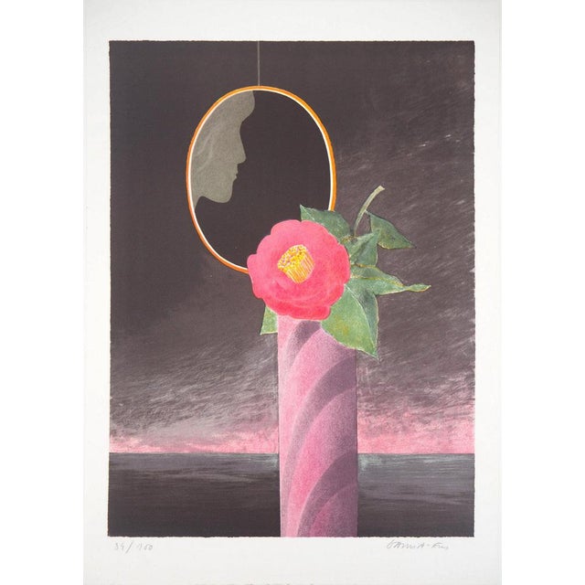 Pierre Garcia-Fons, Reflection in the Mirror, Lithograph For Sale - Image 7 of 7