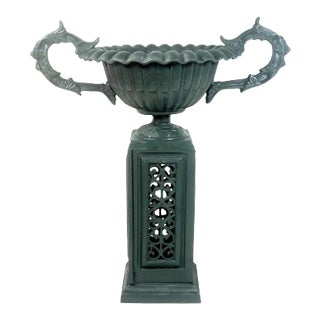 American J.W. Fiske Victorian Floor Urn Planter, 19th Century, Provenance For Sale