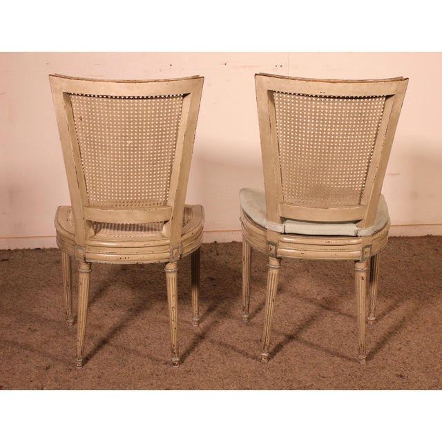 Napoleon III Louis XVI Style Chairs in Polychrome Wood, 1890s, Set of 12 For Sale - Image 10 of 16