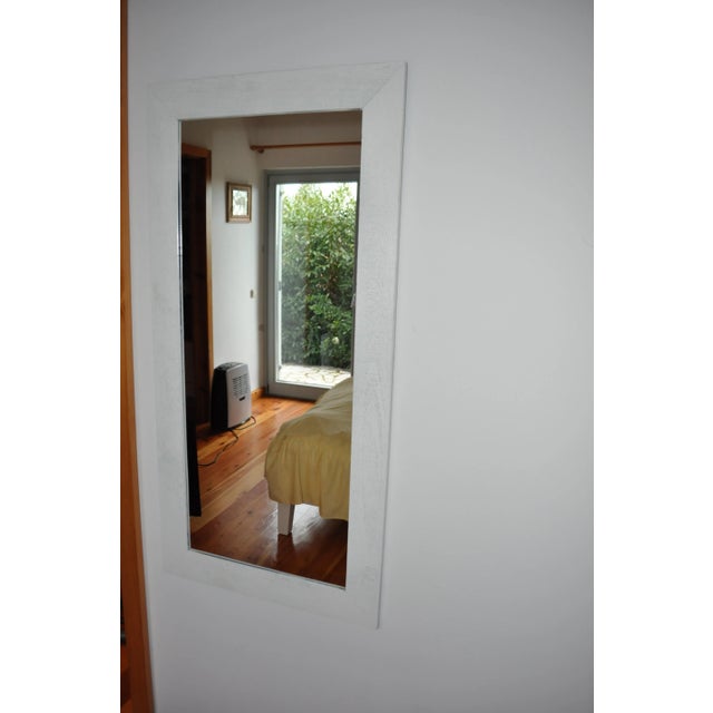 White Painted Mirror, 1980s For Sale - Image 10 of 10