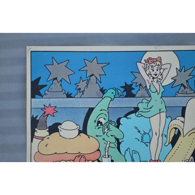 1970s 1970s Bob Lawrie for Dim French Pop Art Fashion Advertising Poster For Sale - Image 5 of 8