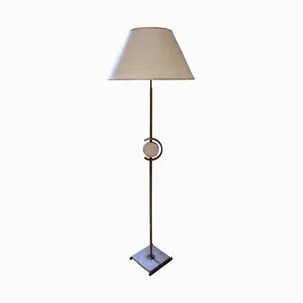 Cream French Floor Lamp, 1950s For Sale - Image 8 of 9