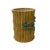 Chinese Bamboo Theme Brown Green Glaze Ceramic Display Container Art For Sale - Image 4 of 7
