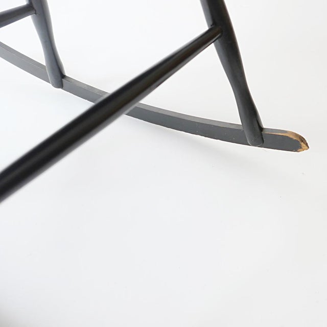 Vintage Scandinavian Rocking Chair by Lena Larsson for Nesto, 1960 For Sale - Image 12 of 15