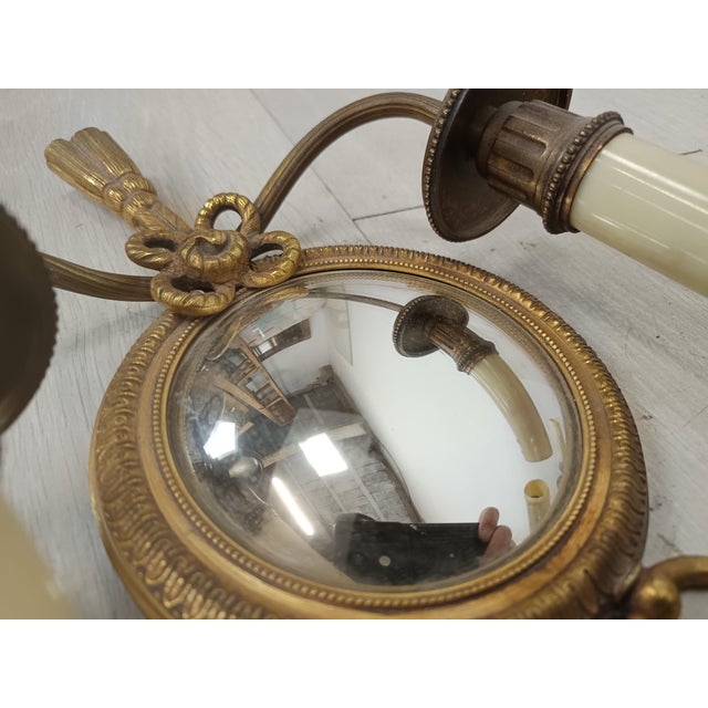 Vintage Bronze Wall Lights by Henri Petitot, 1950s, Set of 4 For Sale - Image 13 of 18