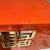 Vintage Orange Box Decorative Geometric Gold Accent For Sale - Image 4 of 12