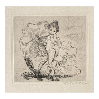 German Spring Etching For Sale