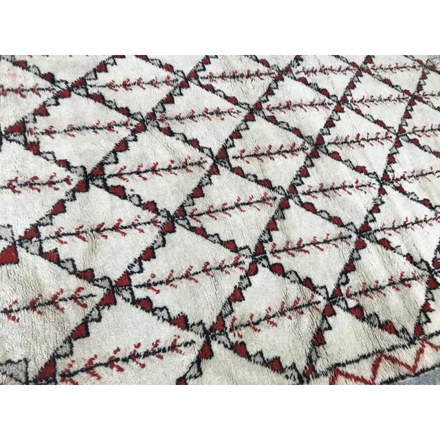 1950s Vintage Moroccan Rug For Sale - Image 5 of 13