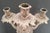 Metal Vintage Old Retro Brass Candelabra Brevettato/European Style 5-Arm For Sale - Image 7 of 18
