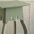 Paint Mint Green Flower Stand with Two-Tiered Wooden Column with Curved Legs For Sale - Image 7 of 11