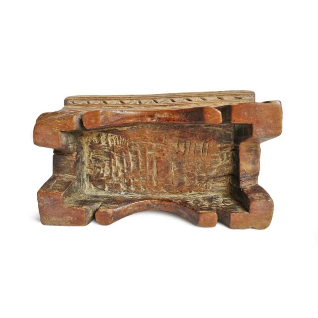 Antique India Carved Wood Spice Box For Sale - Image 4 of 5