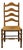 Thomasville Furniture Post Road Collection Solid Hard Rock Maple Colonial Early American Ladderback Dining Side Chair W. Rush Seat 750-7 For Sale