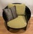 1980s Pair of Ebonized Ash Circle Club Chairs For Sale - Image 4 of 7