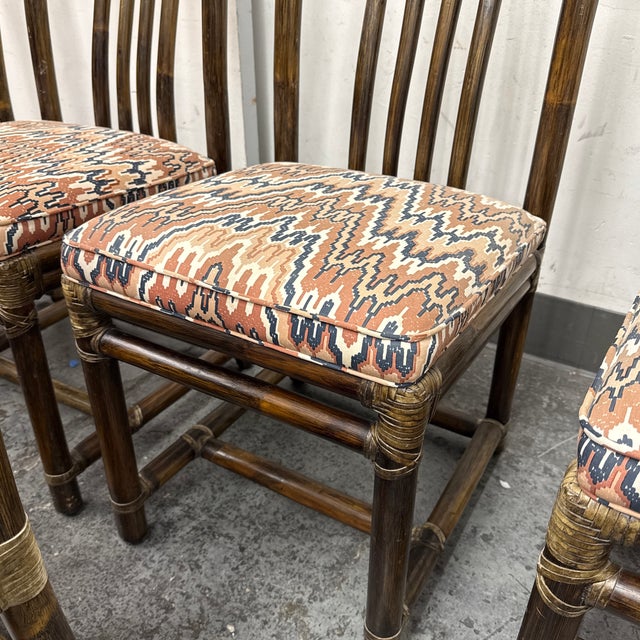 McGuire Furniture Late 20th Century Dining Side Chairs, Set of Eight For Sale - Image 10 of 12