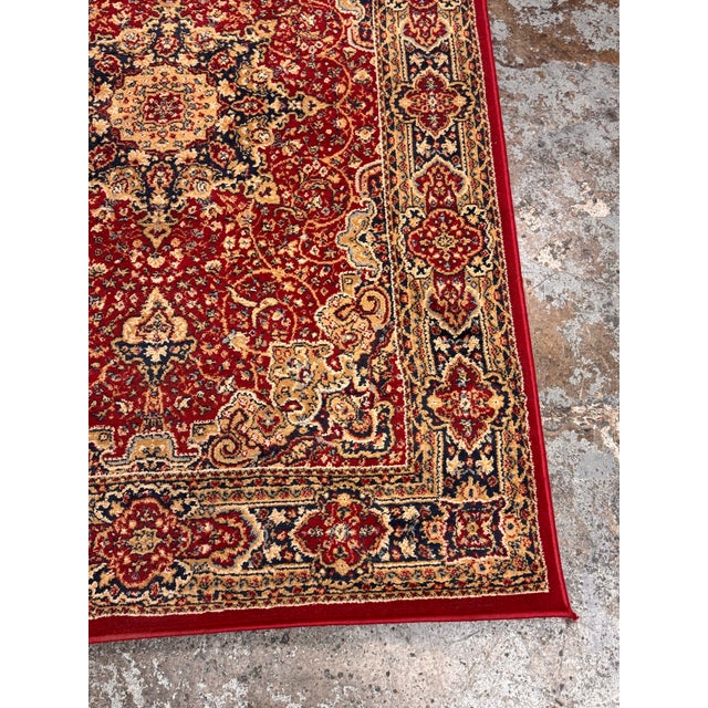 4ft 4in × 6ft 4in Traditional Medallion Area Rug For Sale In San Francisco - Image 6 of 12