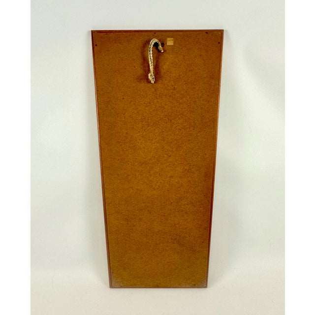 Mid-Century German Wall Mirror in Teak, 1970s For Sale - Image 9 of 12