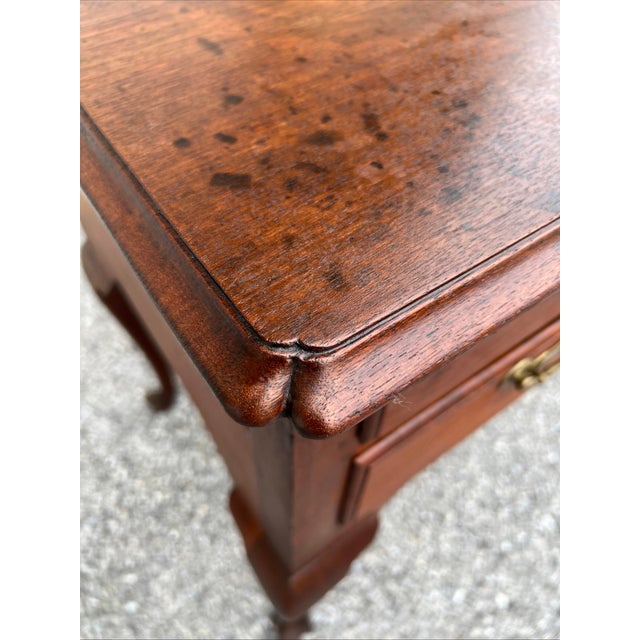A Antique Philadelphia or Delaware Valley Queen Anne Walnut Lowboy 1750’s For Sale - Image 12 of 12