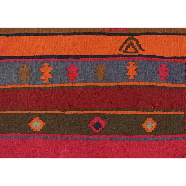 Vintage Northwest Persian Kilim in Polychromatic Tribal Patterns by Rug & Kilim For Sale In New York - Image 6 of 8