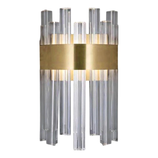 Collection Venere Wall Lamp in Metal and Crystal by Jago For Sale