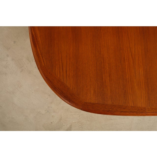 Teak Dining Table by Edvard Valentinsen for Funiture Factory Ringe, Denmark, 1960s For Sale In Chicago - Image 6 of 17
