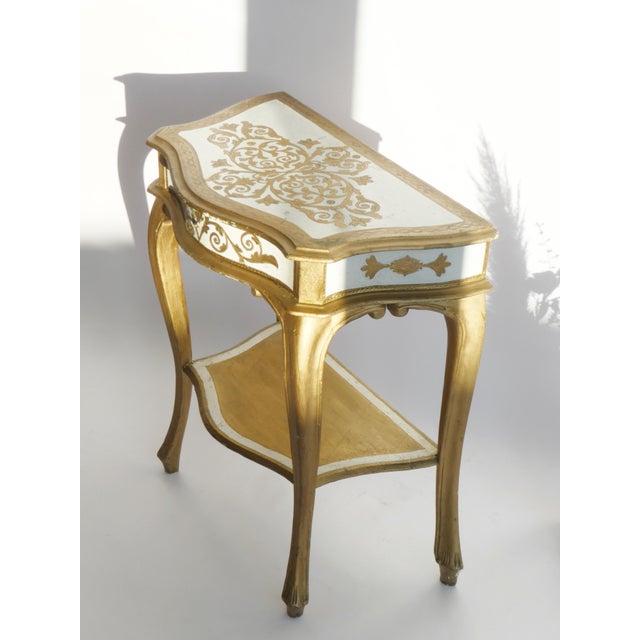 Mid-Century Modern Gilded Florentine Wooden Entry Table, 1960s For Sale - Image 6 of 12