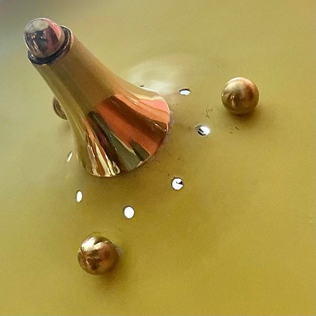 Gold Mid-Century Modern Floor Lamp with Adjustable Shade, 1950s For Sale - Image 8 of 14