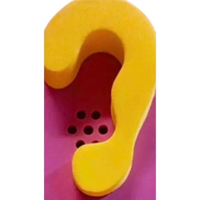 1990’s Canetti Post Modern Hot Pink Memphis Abstract Picasso Pop Art Phone For Sale In Tampa - Image 6 of 9