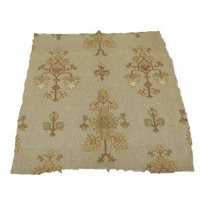 Vintage Gold and Copper Woven Turkish Textile Panel