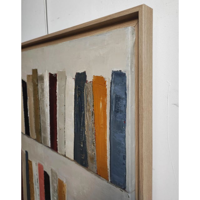 Layers of History, Abstract Library, Geometric Art, Framed by Sophie Dumont For Sale - Image 6 of 10