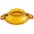 1930s Antique Art Deco Fruit Bowl in Amber Glass from Val Saint Lambert, 1930s For Sale - Image 5 of 9